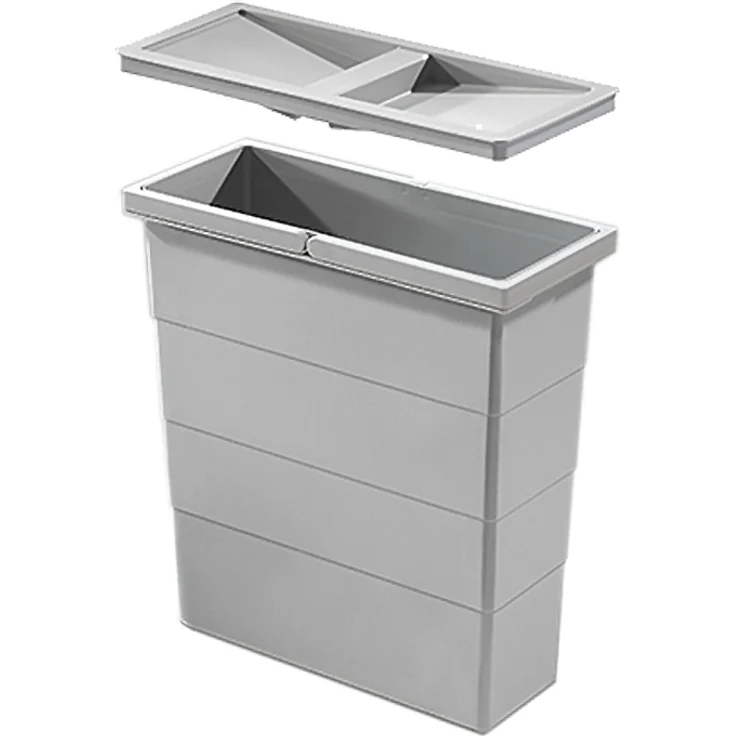 Hailo Inneneimer 1122459 mit Deckel 12 L 320 x 141 x 350 mm 2 Henkel – Bild 1