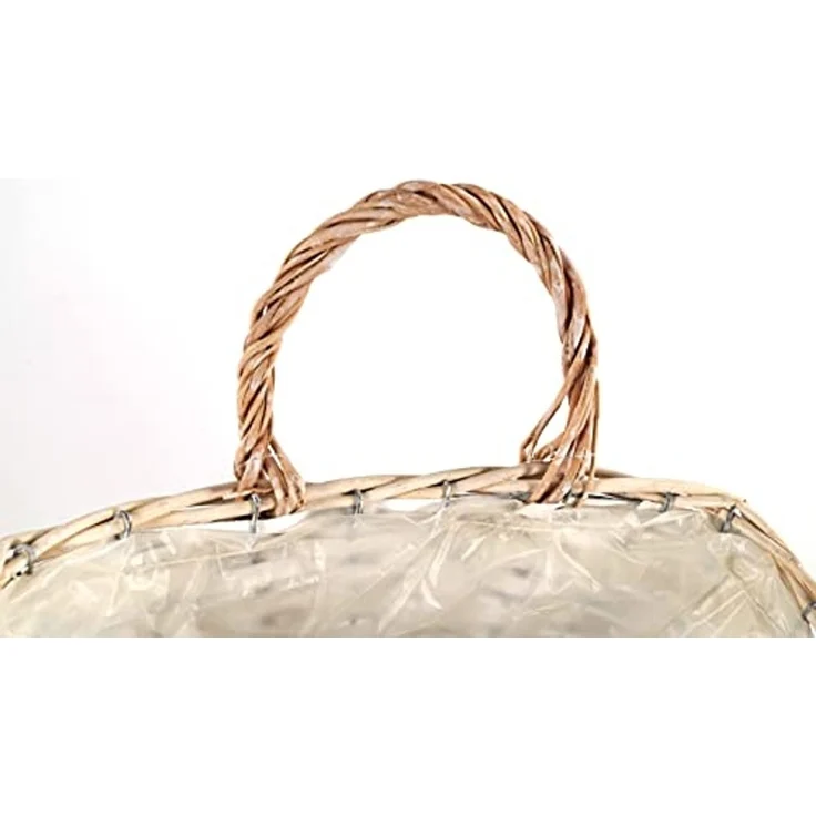 Kobolo Dekokorb Wandkorb bepflanzbar Weide mit Folie 3-teilig – Bild 4