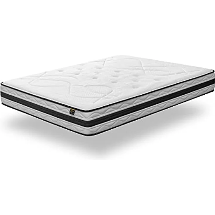 KUO Dream Memory Cell ViscoGel Matratze mit Lendenwirbelverstärkung, 135 x 190 cm, Weiß – Bild 1