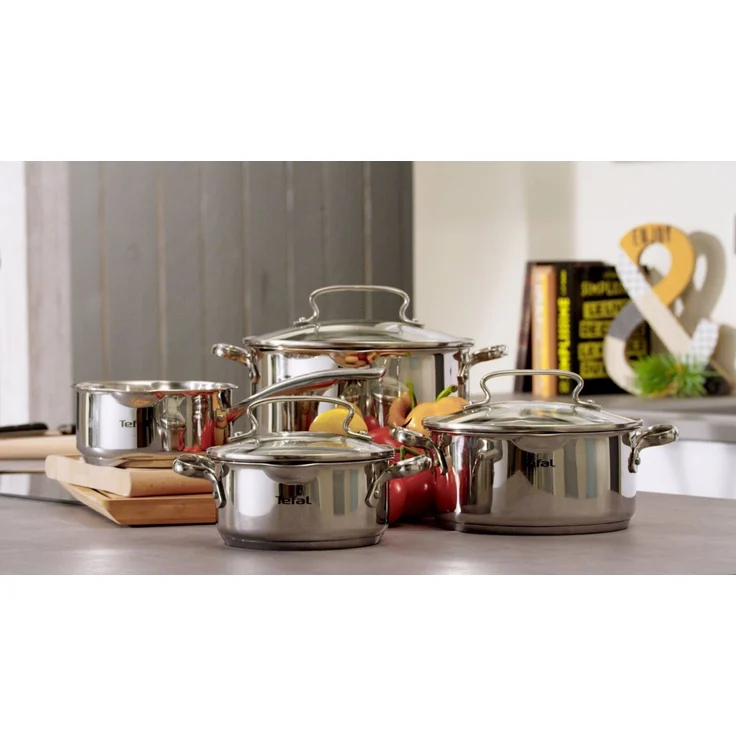 Tefal 'DUETTO' Topfset 7-teilig, Edelstahl edelstahl, backofengeeignet bis 250 °C, spülmaschinengeeignet – Bild 7