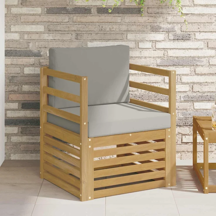 vidaXL Outdoor-Sofagarnitur Polyester Weiß 3439078 – Bild 1