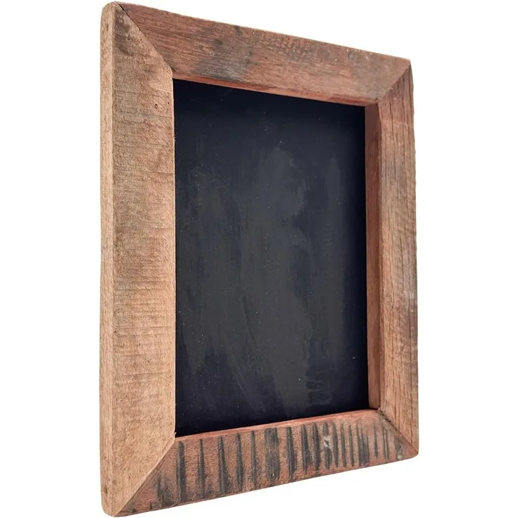 Hol dir den Look Bilderrahmen Sumatra 19x24 cm rustikales Altholz mit schwarzer Rückwand ohne Glas perfekt für Fotos von Woodkings