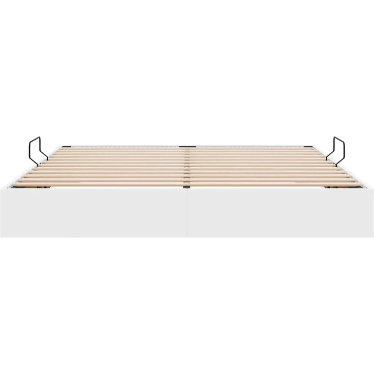 vidaXL Ottoman Bettgestell Reinweiß 160 x 200 cm Kunstleder 3442779 – Bild 7