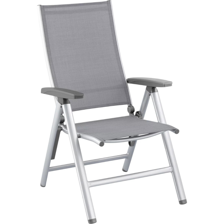 Kettler Cirrus Klappsessel - silber / anthrazit-grau