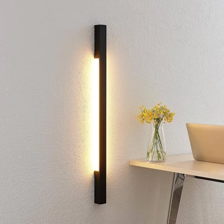Arcchio Ivano LED Wandleuchte, 2-flammig in Schwarz aus Aluminium, moderne Wandlampe für Schlafzimmer/Wohnzimmer/Flur – Bild 3