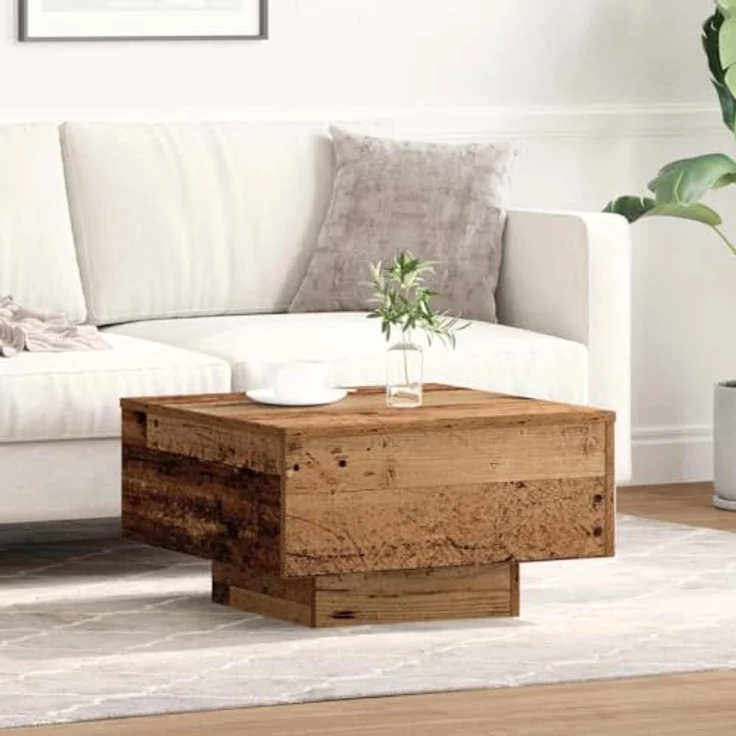 vidaXL Couchtisch Altholz 55 x 55 x 31 cm 862991 – Bild 3