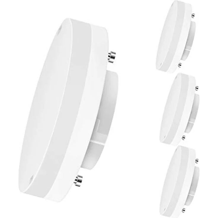 LVWIT GX53 LED Lampe 5W Warmweiß, GX53 Leuchtmittel Nicht Dimmbar, Kein Flimmern, Ersatz 40W Glühbirne, 470Lumen, 3000K, 110 Grad, CRI> 80, Einbaustrahler GX53 für Schrankleuchten, 4er Pack – Bild 7