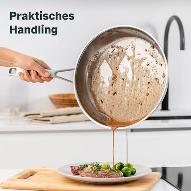 SILBERTHAL Bratpfanne Unbeschichtet 28cm ohne Deckel – Bild 6