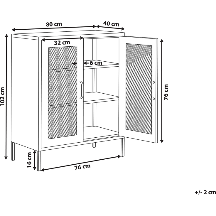 Schrank WAKATIPU Metall Mintgrün – Bild 2