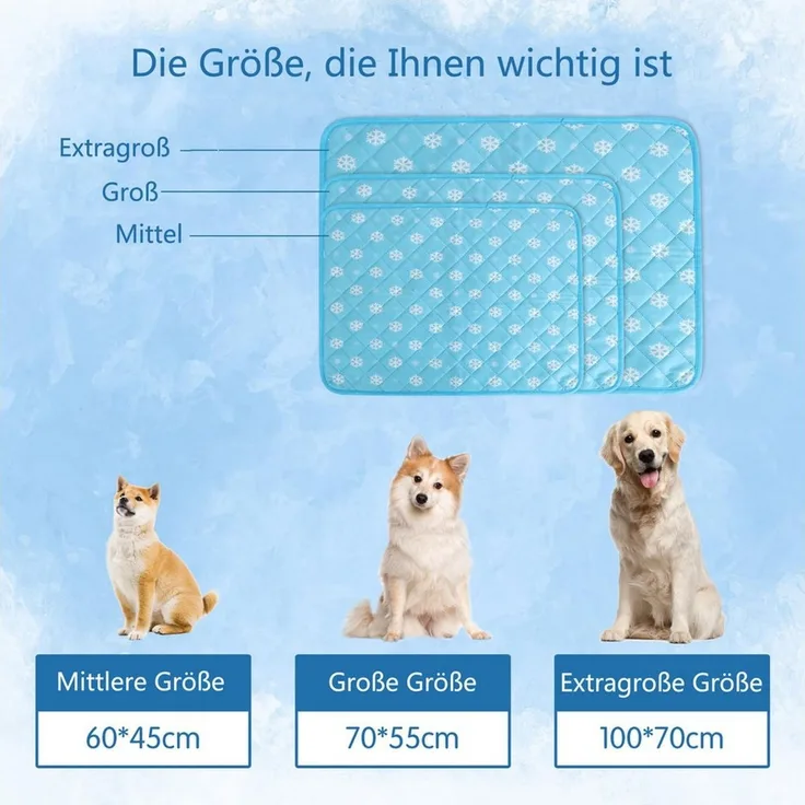 Ledander Hundematte Hundematte kühlmatte Hund, Waschbar Kühlkissen hundematte, für Zuhause Unterwegs oder im Auto
