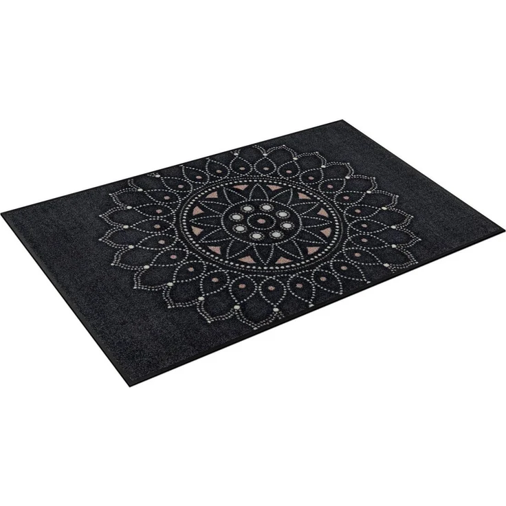 wash+dry by Kleen-Tex Teppich Purnima, rechteckig, Höhe: 7 mm, Mandala Motiv, rutschhemmend, In- und Outdoor geeignet, waschbar – Bild 1