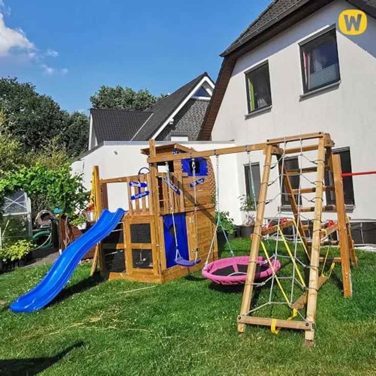 Wickey Spielturm Smart Surf – Abenteuer-Stelzenhaus mit Schaukel, Rutsche 220 cm und 10 Jahren Garantie* – Bild 7