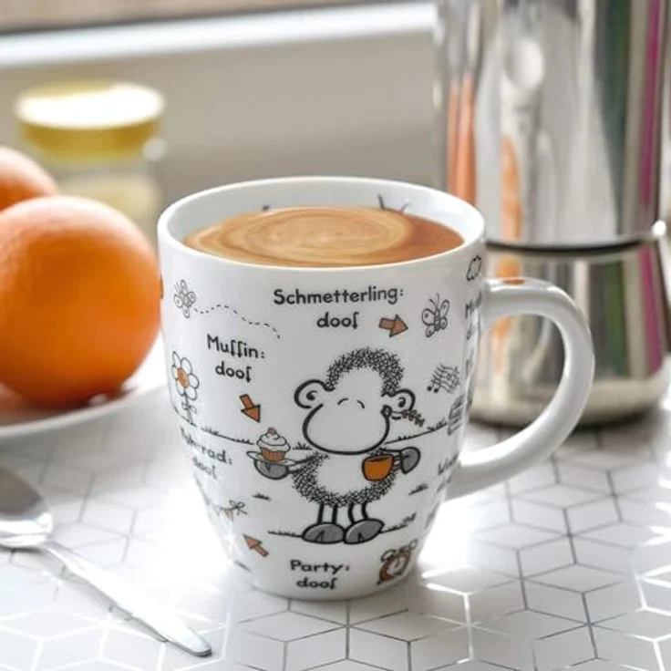 Sheepworld Tasse "Ohne Laune ist alles doof" | Porzellan, 45 cl | Tasse für Kaffee und Tee, Tasse mit Spruch | 46505 – Bild 5