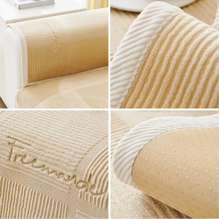 Agger Sofaschoner Couch Überzug, Sofa-Schutzhülle 1/2/3/4 Sitzer L Form Sofa Cover, Sofa Überzug Ecksofa, Universelle Rutschfeste Sofa Überwurf – Bild 4