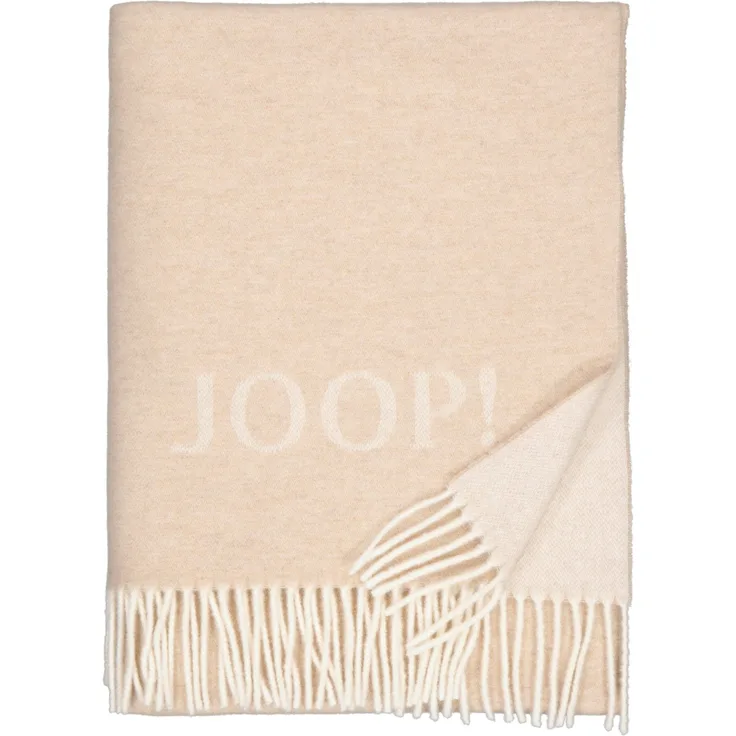 JOOP Doubleface Wohndecke Fine|130x180 cm| Creme-Natur