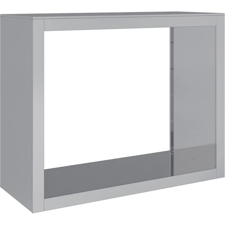 vidaXL Brennholzregal 100x40x80 cm Verzinkter Stahl 850980 – Bild 5