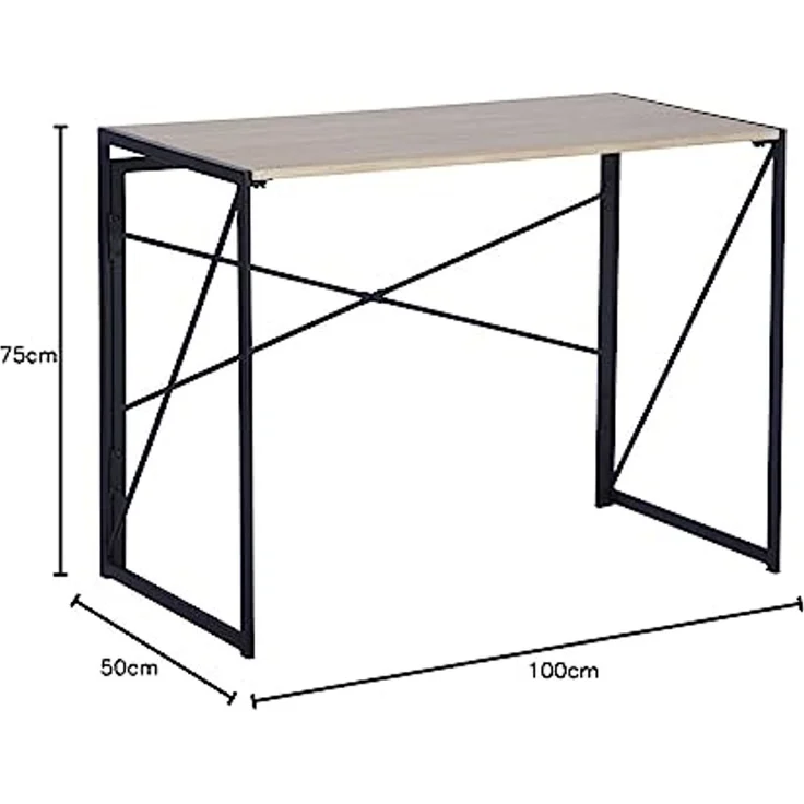 MEUBLE COSY Schreibtisch Computertisch Arbeitstisch Konferenztisch Laptop PC Tisch Home Büro Klappbar Platzsparend – Bild 7