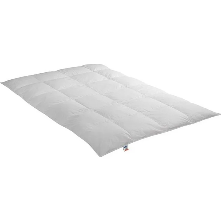 Irisette Daunendecke Nora warme Winterdecke, aus 100% Baumwolle 100% Daune mit Aufbewahrungstasche, 135x200 cm, weiß – Bild 4