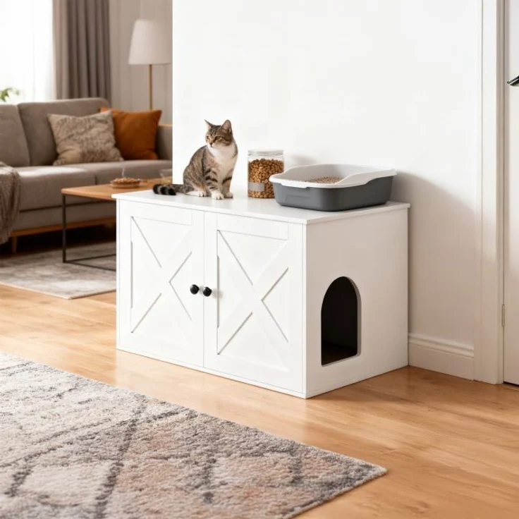 Katzenschrank für Katzenklo 10052599_49 – Bild 2