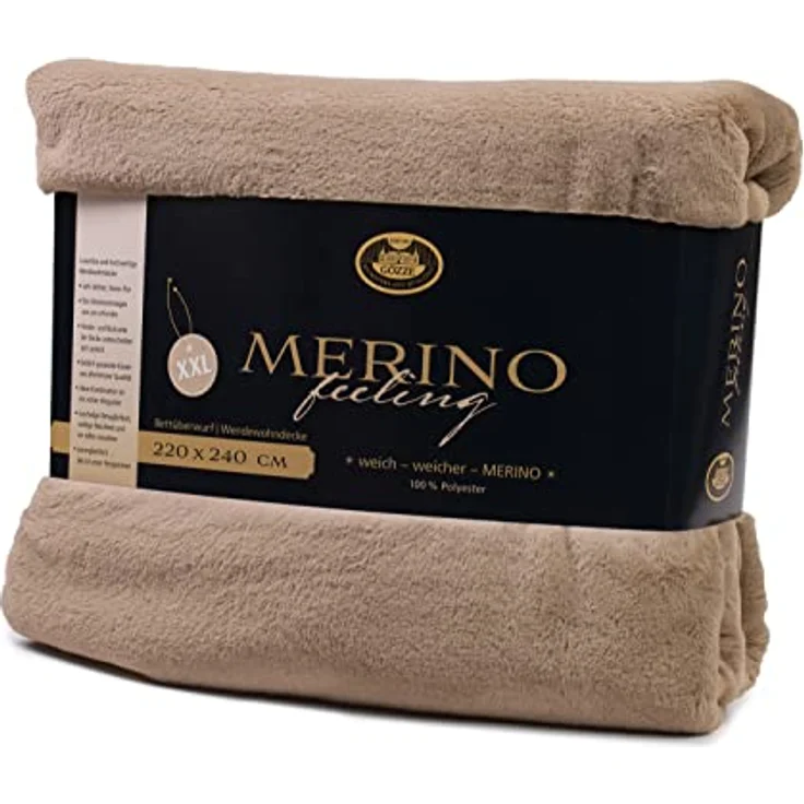 Wohndecke Merino Wendewohndecke, Gözze, kuschelig weich – Bild 3