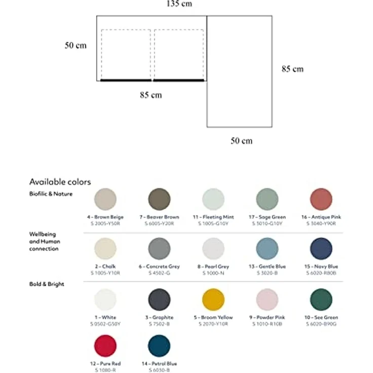 Ragaba Eckschreibtisch mit 2 Schubladen und Fußstütze, MDF & Massives Eschenholz Eichenbeize, 135x85 cm, Salbei Grün, Rechts – Bild 3
