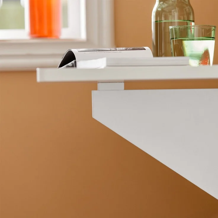SoBuy FWT03-W Wandklapptisch, MDF, Lackiert, Weiß, 60 x 26 x 40 cm – Bild 7