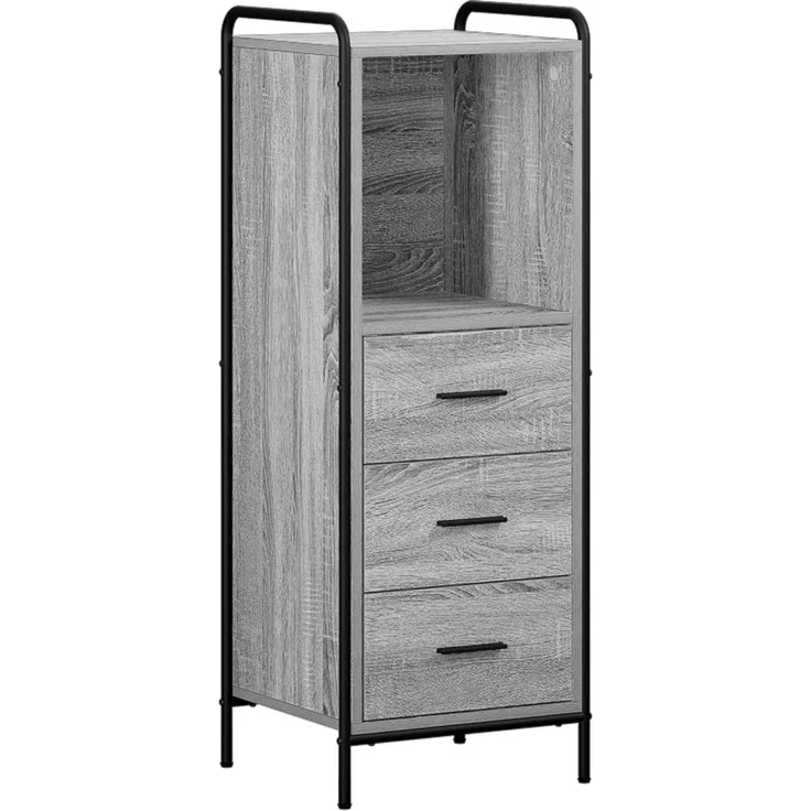 vidaXL Badezimmerschrank-Set 4 stk. Sonoma-Grau 40 x 36 x 181 cm 3444624 – Bild 4