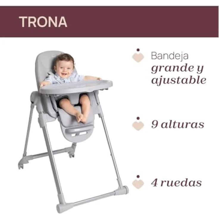 Chicco Polly Armonia Hochstuhl - Steel Grau – Bild 8