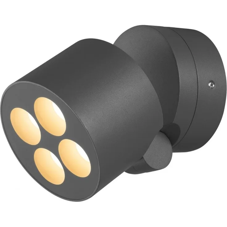 SLV 1007511 R-CUBE Wand- und Deckenaufbauleuchte CCT Switch PHASE 70° anthrazit IP65