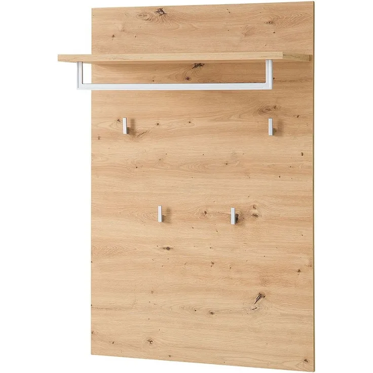 Garderobenpaneel Bari, Holzwerkstoff, Holzfarben, 78 x 117 x 30 cm