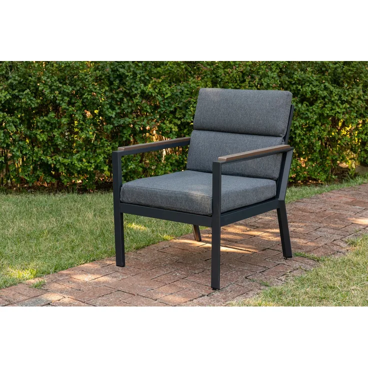 Gardissimo NARA OAK Loungesessel Dining Sessel mit Alu-Gestell