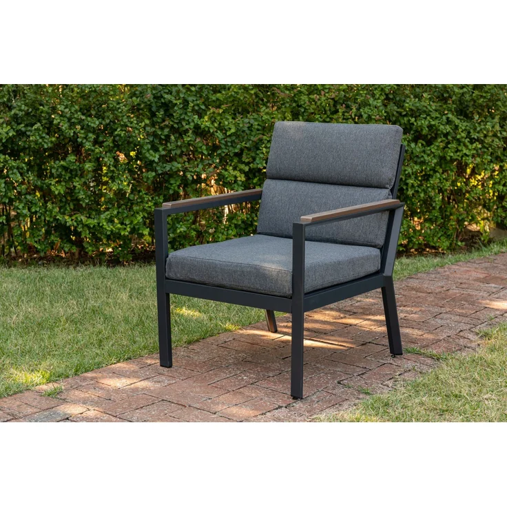 Gardissimo NARA OAK Loungesessel Dining Sessel mit Alu-Gestell – Bild 1