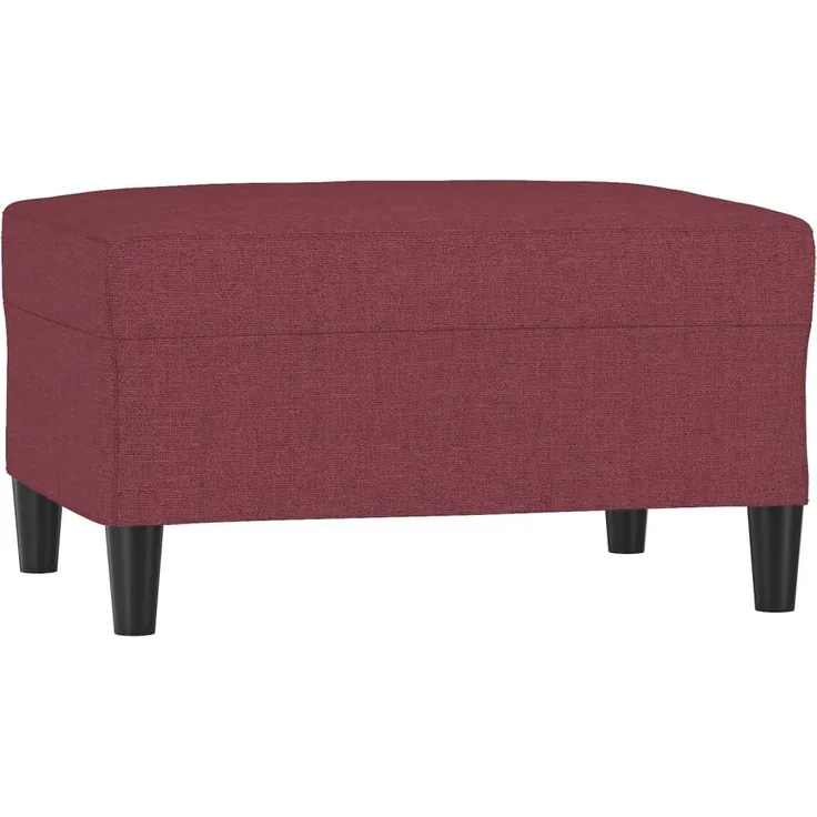 vidaXL Fußhocker Weinrot 70 x 55 x 41 cm Stoff [349309]