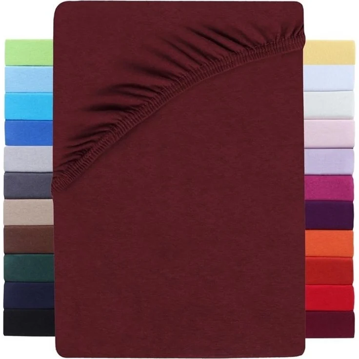 NatureMark Spannbettlaken WASSERBETT Jersey Spannbettlaken, Baumwollmischung, Gummizug: rundum, Baumwolle mit Elasthan, sehr robust, 180x200 – 200x220 cm +40 cm Steg – Bild 4