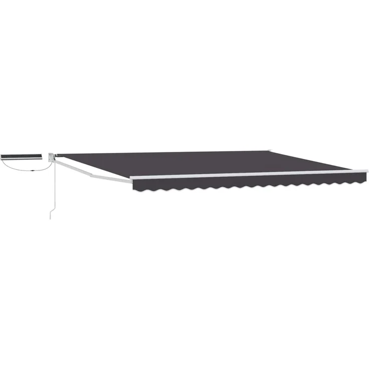 vidaXL Elektrische ausziehbare Markise Anthrazit 4,5 × 3 m 3419990 – Bild 1