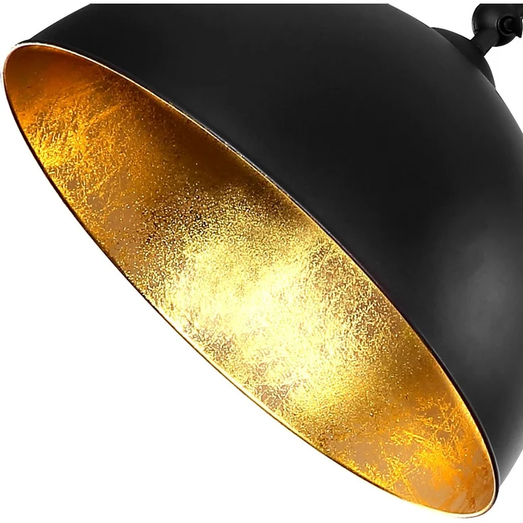 RGB LED Bogenstehleuchte mit Blattgold, schwarz matt, H 182 cm – Bild 6