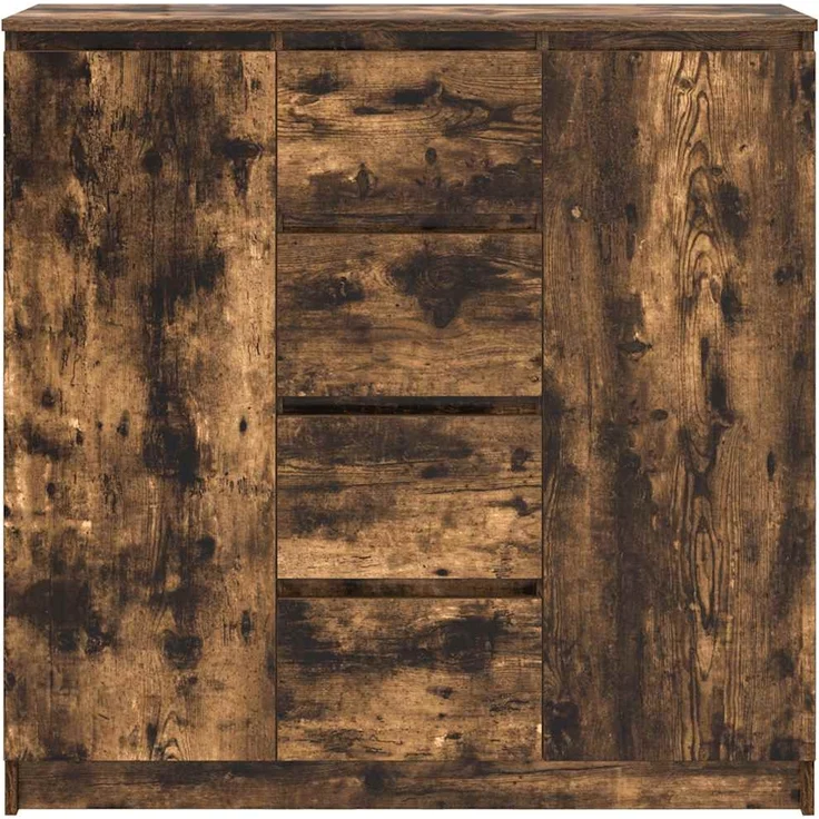 vidaXL Sideboard mit Schubladen Räuchereiche 100,5x35x98,5 cm 3328457 – Bild 5