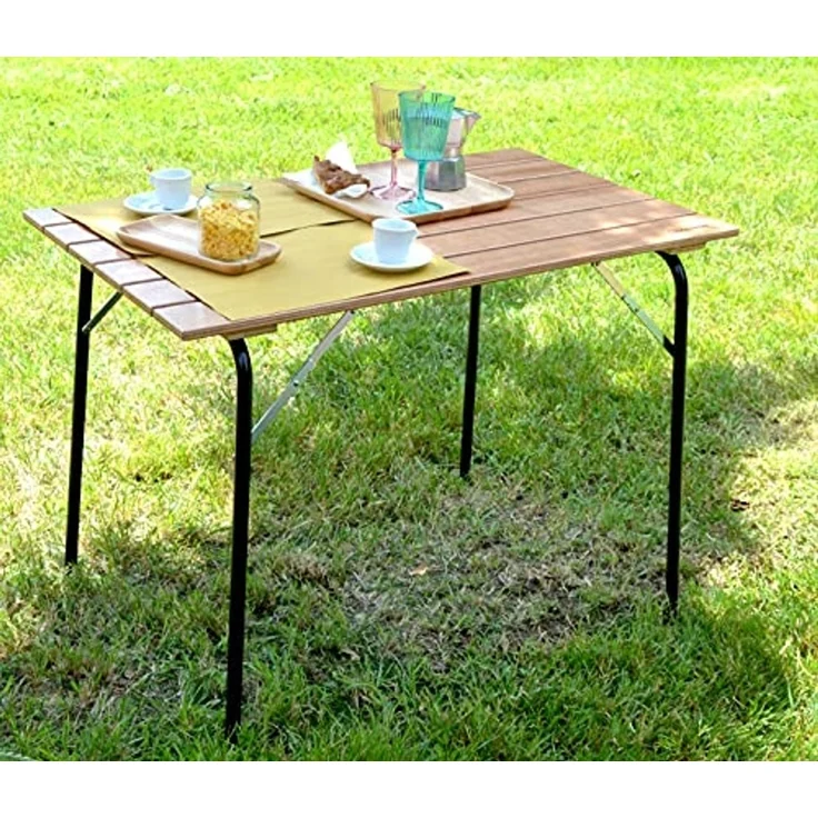 Castelmerlino 280 Folding Okumè table cm 100x60 – Bild 2