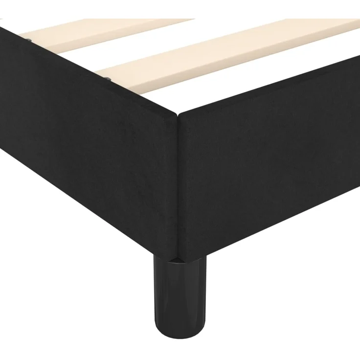 vidaXL Bettgestell ohne Matratze Dunkelgrau 120x190 cm Samt 3269652 – Bild 7