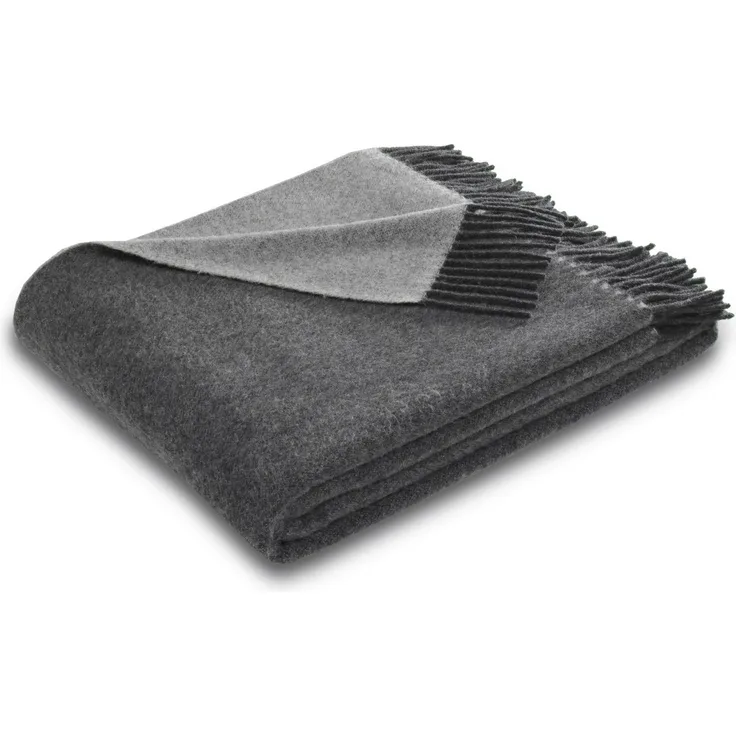 Plaid Lars, Biederlack, mit Fransen, Kuscheldecke