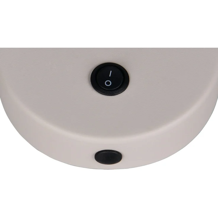 Schwanenhals Leselampe TARYN Coffee / Grau mit Schalter, Breite 10cm – Bild 6