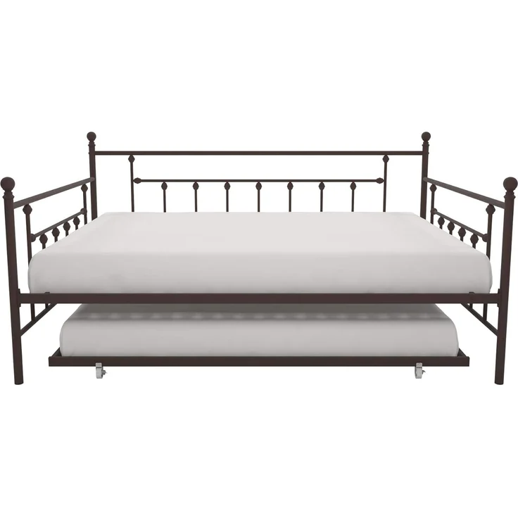 DHP Furniture Manila Metall-Tagesbett/Ausziehbett Bronze Doppel – Bild 5