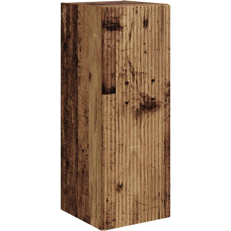 vidaXL TV-Wandregal-Set Wandmontiert 4 pcs Altholz Holzwerkstoff 3408923 – Bild 6