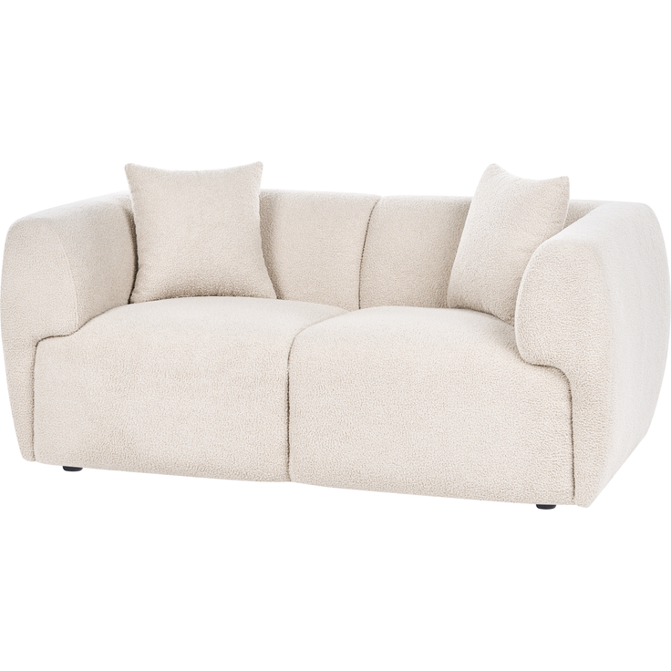 Sofa 2-Sitzer VALBY Bouclé Beige – Bild 5
