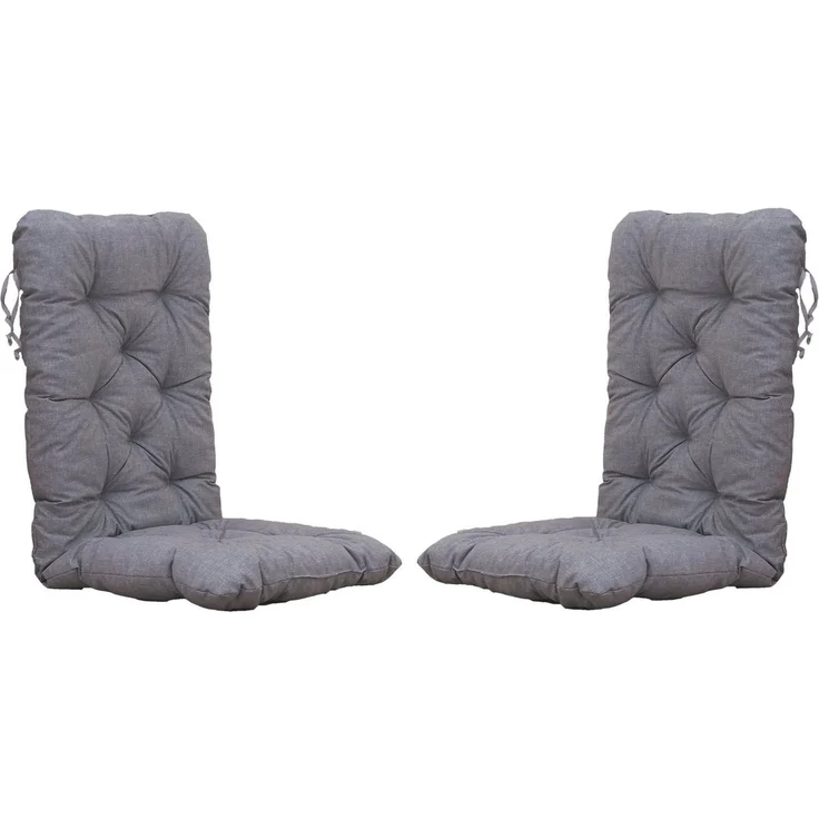 Chicreat Set mit 2 Hochlehnersesseln, 120 x 50 x 8 cm, Hellgrau – Bild 5