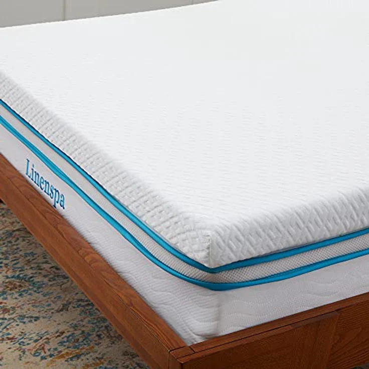 Linenspa 7,5 cm Gel-Matratzenauflage aus Memory-Schaum mit Reißverschlussbezug, Matratzenauflage für Super-Kingsize-Betten (180x200 cm) – Bild 7