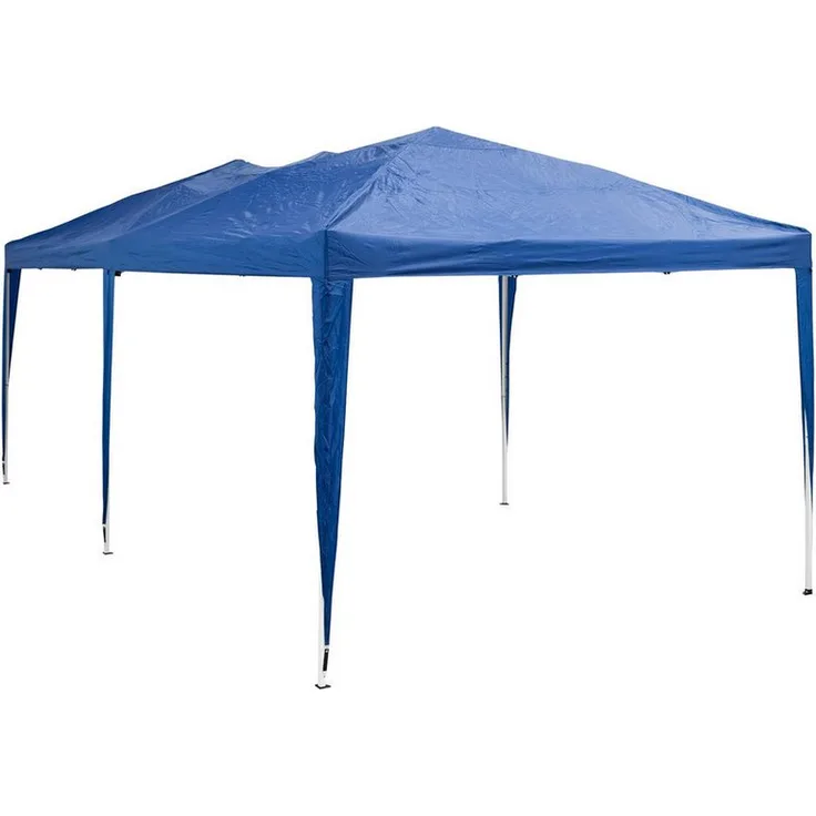 Uniprodo Faltpavillon 2,95 x 5,85 m, UV-beständiges Partyzelt in Blau mit wasserdichter Plane und höhenverstellbarem Rahmen