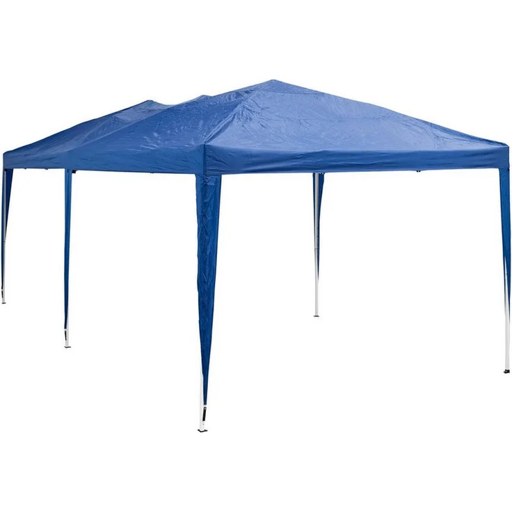 Uniprodo Faltpavillon 2,95 x 5,85 m, UV-beständiges Partyzelt in Blau mit wasserdichter Plane und höhenverstellbarem Rahmen