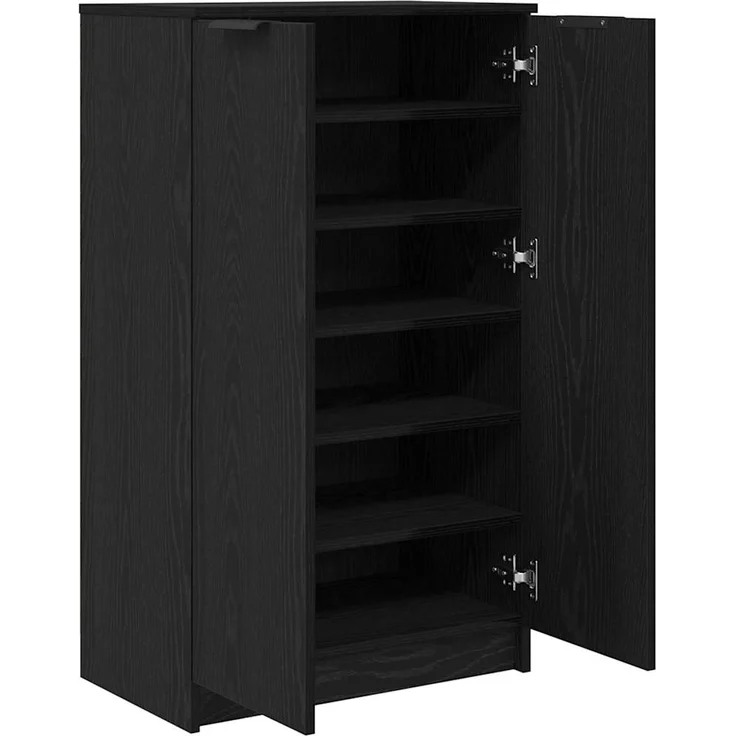 vidaXL Schuhschrank mit Regal Schwarz Eichen-Optik 59 x 35 x 100 cm 862102 – Bild 4