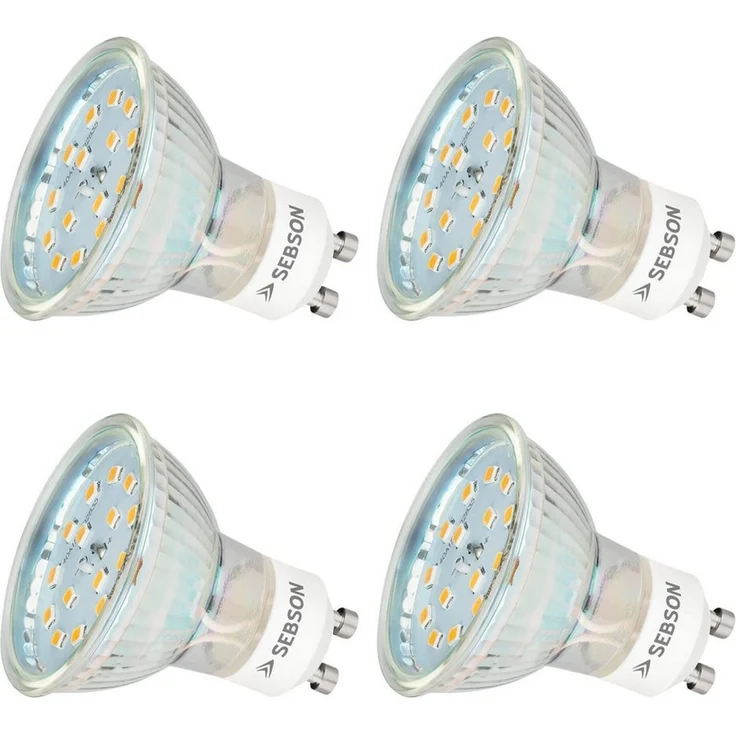 SEBSON LED-Leuchtmittel LED Lampe GU10 5W warmweiß 3000k 420lm 230V Leuchtmittel - 4er Pack, 4 St. – Bild 5